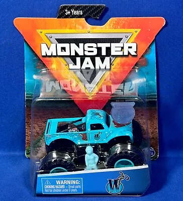 New  W  Monster Jam Vehicle 2019 FIGURE Poster 1:64 Truck CAR Blue Pickup • $28.45