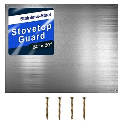 24 By 30 Inch Reversible Stainless Steel Backsplash Metal Backsplash Kitchen ... • $67.74