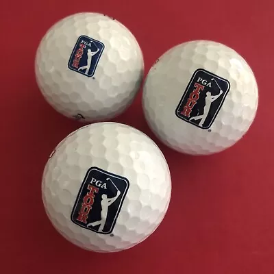 PGA Tour Blue Background Logo (3) Ball Lot • $6.99