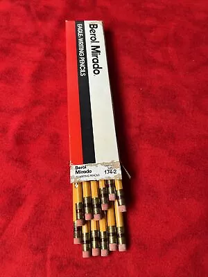 BOX OF 12 Berol Mirado No 174-2 Medium Soft Unsharpened Writing Pencils (t77) • $16.99