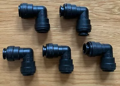 £13.95 • Buy 5 X John Guest 12mm Equal Elbow Push Fit Pipe Water Fitting Connector JG