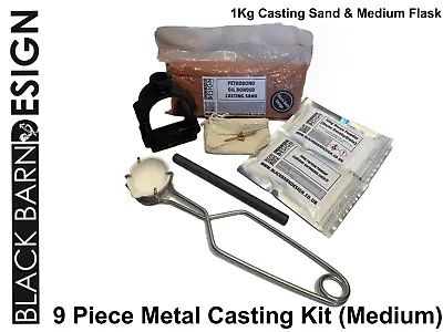 £32.50 • Buy 9 Piece Sand Casting Bundle For Metal Casting (Delft Style) Gold Silver Bronze
