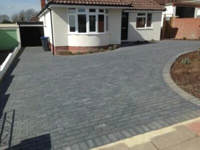£555 • Buy Black Sandstone Block Paving Setts Indian Driveway Stone Calibrated 200X100X40mm