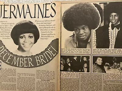Jermaine Jackson The Jackson Five Two Page Vintage Clipping • $1.99