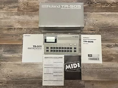 Vintage Roland TR-505 Drum Rhythm Composer Machine Total 80’s Sound Perfect Cond • $495