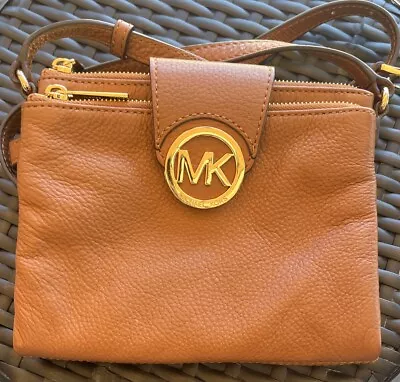 Michael Kors Fulton Crossbody Bag Tan • $67.50