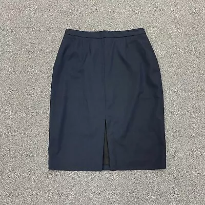 Halogen Women’s Size 8 Front Slit Straight Pencil Skirt Lined Navy Blue • $19.99
