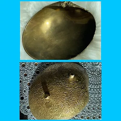 Vintage Footed Brass Art Deco Shell Soap Smudge Dish Sage Palo Santos Holder • $35