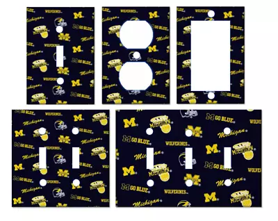 MICHIGAN WOLVERINES - NCAA Light Switch Covers Outlet Decora Home Decor • $8.99