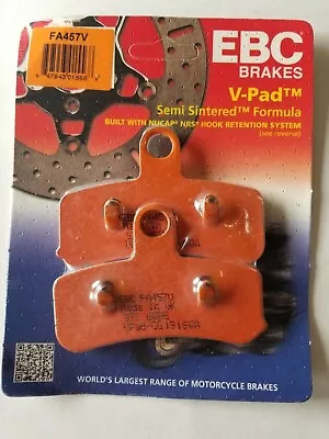 EBC FA457V Semi-Sintered V Brake Pads 1 Set For FRONT DYNA & SOFTAIL 08 & Newer • $26.95