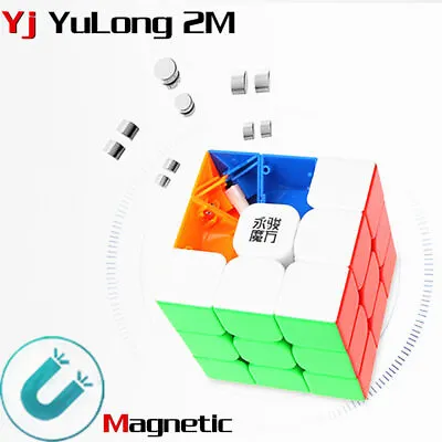$11.88 • Buy YJ Yulong 3X3 V2 M Magnetic Magic Speed Cube Stickerless Professional Fidget Toy