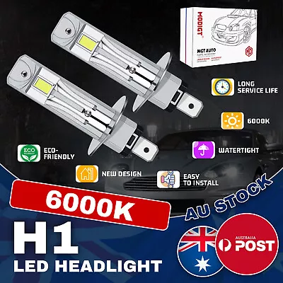 Car H1 LED Globes Beam Bulbs 240W 90000LM Headlight Fog Light 6000K White • $38.99