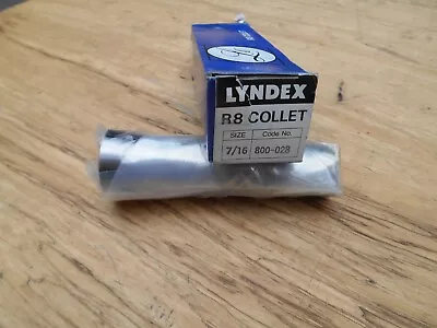 Lyndex 7/16 Inch Steel R8 Collet • $31.99