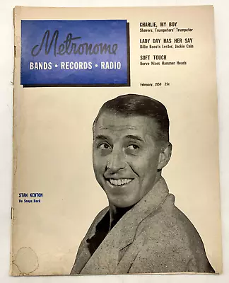 Metronome Magazine 1950 Vol 66 No 2 Stan Kenton Billie Holiday • $3.08