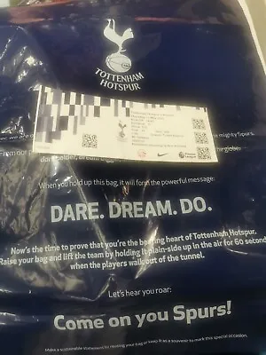 £34.99 • Buy Tottenham V Arsenal Ticket Blue Tifo Bag - Rare Collectable SPURS PREMIER LEAGUE