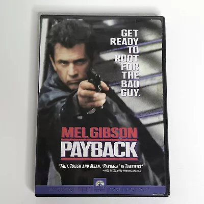 PAYBACK DVD 1999 Mel Gibson Maria Bello David Paymer Brian Helgeland NO INSERT • $8.99