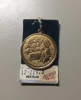 Vintage 1960s Griffith Gold Filled To My Maid Of Honor Charm NOS • $30