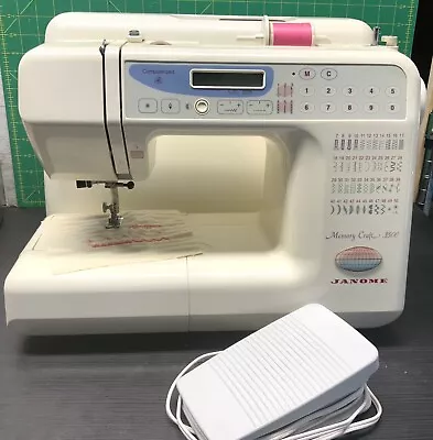 Sewing Machine Janome Memory Craft 3500 Computerized Sewing Machine & Hard Cover • $180