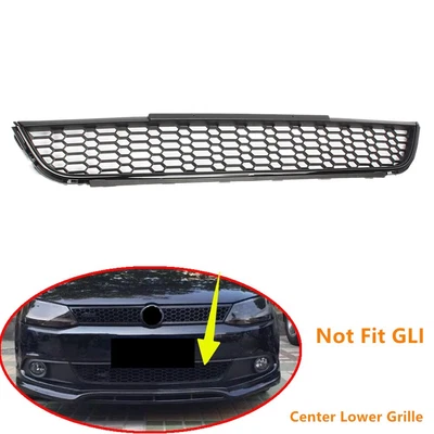 $52.71 • Buy Fit For VW Jetta 11-14 Front Grille Center Lower Grill Black Style Honeycomb