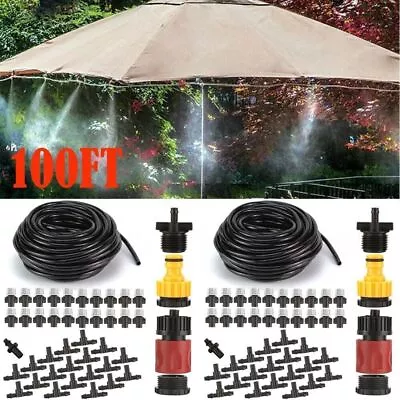 100FT Outdoor Patio Water Mister Mist Nozzles Misting Cooling System Fan Cooler • $20.45