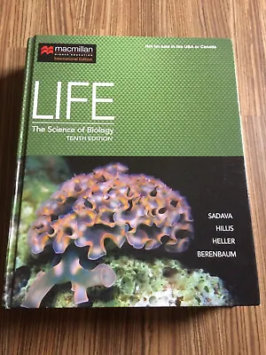 Life: The Science Of Biology 10th Edition Hardcover • £10