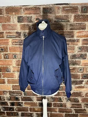 £16.95 • Buy Stomp Navy Harrington Jacket/tartan Lining Large Vgc