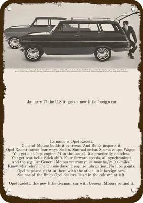 1964 BUICK OPEL KADETT Station Wagon Vintage-Look DECORATIVE REPLICA METAL SIGN • $24.99