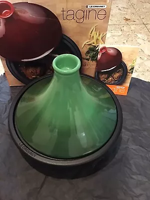 $394.97 • Buy Le Creuset Tagine Emerald Green 27cm 2.5 Qt Cast Iron Base Ceramic Top RETIRED
