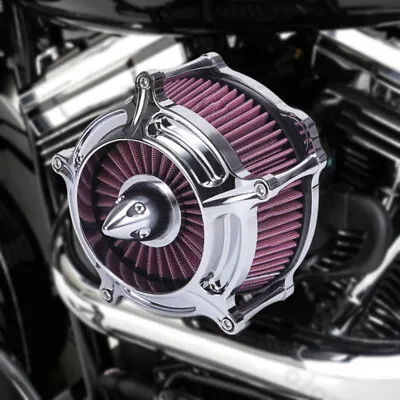 Turbine Air Cleaner Intake Filter Fit For Harley Sportster Iron XL883 1200 XL 72 • $78.95