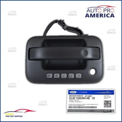 $116 • Buy OEM FORD 2009-2014 Ford F150 Driver Side Outer Black Exterior Door Handle Keypad