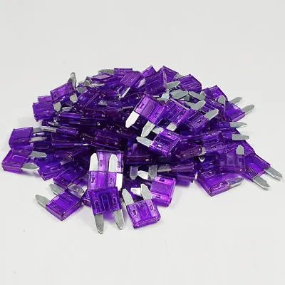 Mini Blade Fuse 3 Amp 3A Amps Purple ATM Auto Car Van Bike Fuses All Quantities • £5.69