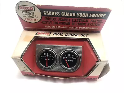 ***Dixco Gauge Set - Model 502F - Oil Pressure & Amp Meter Gauges - Vintage*** • $75