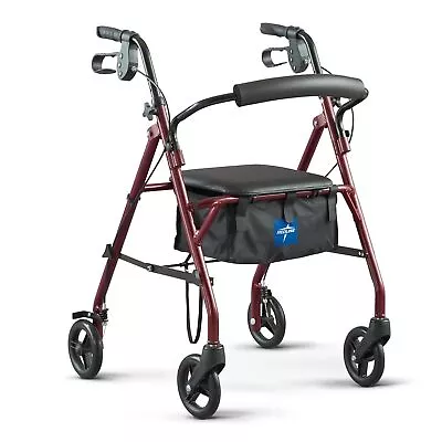 Walkers With Seats And 6-inch Wheels Support 350 Pounds Of Medical Walkers • $58.49