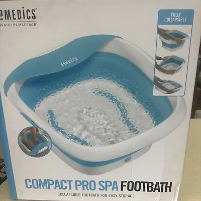 HoMedics Compact Pro Spa Footbath Collapsible With Heat Vibration Massage • $29.99