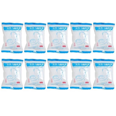 £4.85 • Buy 10pcs Disposable Toilet Seat Covers Waterproof Portable WC Pad Travel Camping