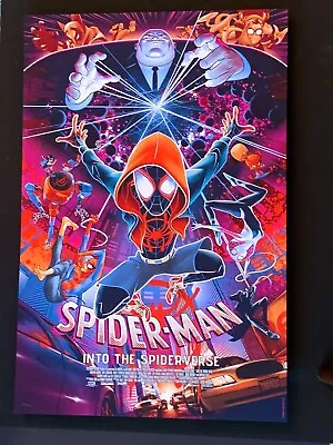 Spider-Man Into The Spiderverse Martin Ansin #d Silkscreen Movie Poster • $198.99