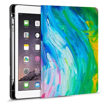 $29.99 • Buy Oil Painting Folio Case Cover Pencil Holder For Ipad Air Pro 10.2 10.5 11 12.9
