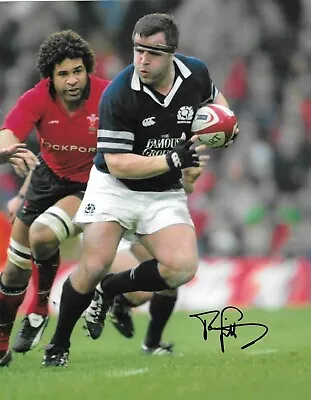 £79.99 • Buy Tom Smith Scotland Running With Ball Against Wales Signed 10x8 Photo 