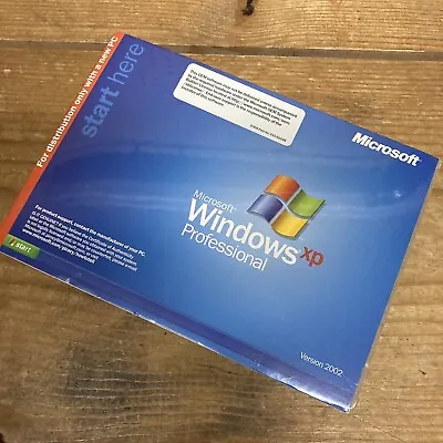 Microsoft Windows XP Professional CD Sealed 2002 SP2 REQUIRES KEY - NOT INCLUDED • $24.99