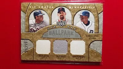 MIGUEL CABRERA 2009 UD Ballpark Collection Six Swatch Emerging Stars /205 • $24.99