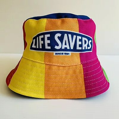 Life Savers Bucket Hat Since 1921 Rare Retro Rainbow OSFA Limited Edition • $25