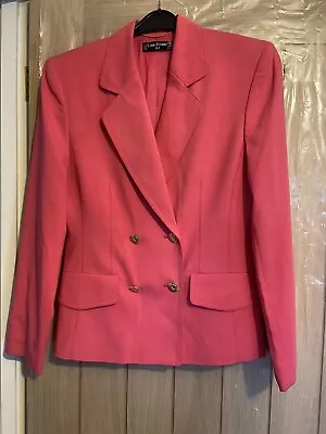 LOUIS FERAUD FUSHIA OINK JACKET-S32”-34” Chest-SEE DESCRIPTION • £10