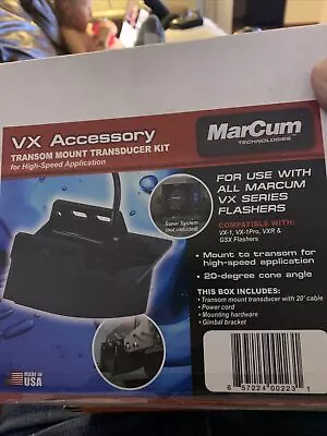 Marcum Vx Accessory Open Water Transom Transducer Mount Kit Vx1 Vx-1 Pro Vxr Gsx • $24.99