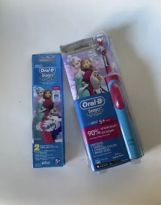 $39.95 • Buy Oral B Stage Power Frozen Kid Toothbrush + 2 Replacement Heads. Free Ship