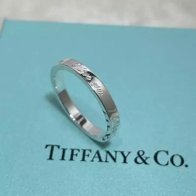 Authentic Tiffany & Co. I Love You Notes Ring Sterling Silver 925 Size #7.5 US • $214