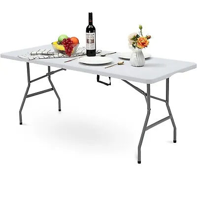 £37.85 • Buy Catering Camping Heavy Duty Folding Trestle Table Picnic Bbq Party 4ft 5ft & 6ft