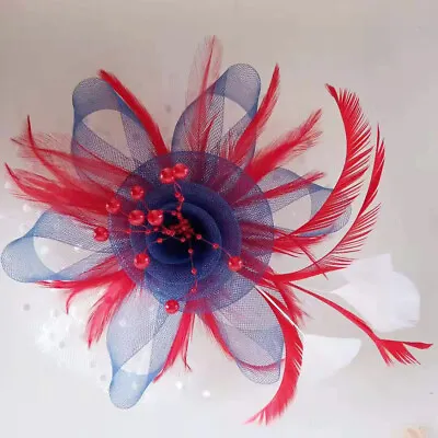 Feather Hair Fascinator Alice Headband Clip Ladies Wedding Royal Ascot Races UK • £6.95