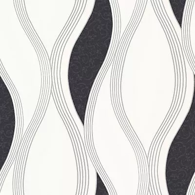 Wave Embossed Textured Wallpaper - Black - E62009 Ugepa • $36.08