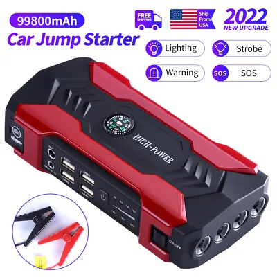 600A Portable Car Jump Starter Booster Jumper Box Power Bank Battery Charger • $69.45