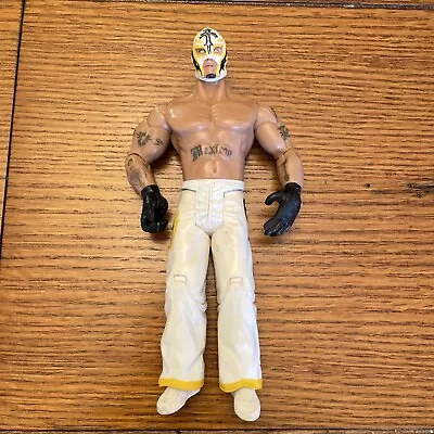 2005 Jakks WWE Rey Mysterio 6” Wrestling Figure White Pants • $11.99